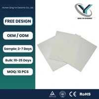 Substrat en céramique d'alumine Al2O3 à 96 %, 99 %, 99,6 %, haute conductivité thermique, plaque céramique isolante, découpe laser personnalisée