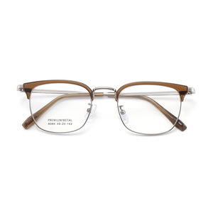 Monture de lunettes en métal de qualité supérieure Danyang 8065 49-20-142, monture ovale complète, confortable, unisexe, verres en résine - Product Image 1