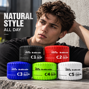 แว็กซ์จัดแต่งทรงผม C4 OEM เงาสูง 150 มล. ติดทนนาน จัดทรงง่าย สำหรับทรงปอมปาดัวร์ แสกข้าง รับทำโลโก้ตามสั่ง สำหรับร้านเสริมสวย - Product Image 1