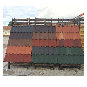La tuile de <span class=keywords><strong>toiture</strong></span> en acier enduite par pierre légère réduisant la charge de bâtiment dans une certaine mesure ne contiennent pas l'<span class=keywords><strong>amiante</strong></span> - Product Image 6