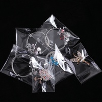 Sacs auto-adhésifs double couche en OPP transparents et épais pour bijoux, petites cartes, autocollants ; Plastique