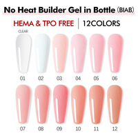 Gels BIAB sans HEMA ni TPO FZN pour ongles cassés, vente en gros, gel de construction de la meilleure qualité en bouteille, extension d'ongles UV/LED à retirer par trempage