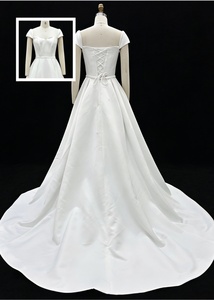 Nuevo Vestido <span class=keywords><strong>de</strong></span> <span class=keywords><strong>Novia</strong></span> <span class=keywords><strong>de</strong></span> Satén 2026, Clásico, Elegante, con Espalda Descubierta, Estilo Sirena, Largo hasta el Suelo, <span class=keywords><strong>para</strong></span> <span class=keywords><strong>Boda</strong></span> <span class=keywords><strong>Civil</strong></span> - Product Image 6