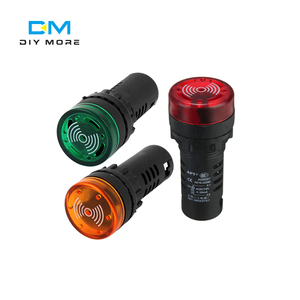 Đèn LED 12V Còi Báo Động Nhấp Nháy Đèn Tín Hiệu LED Mới Nhất Đèn Báo Hiệu Đèn Cảnh Báo AD16-22SM Màu Đỏ Xanh Lá Vàng Độ Sáng Cao - Product Image 2