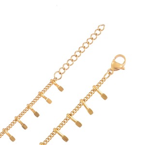 Pulseras Sencillas de Acero Inoxidable, Tobilleras de Metal con Dijes, Joyería Sencilla de Verano para Mujer, Regalo - Product Image 5