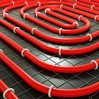 Système CVC IFAN de haute qualité, tube PEX, tube flexible en plastique, tuyau d'eau rouge, tuyau de chauffage au sol