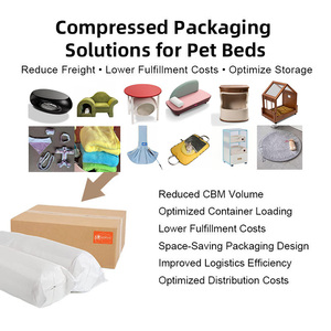 Raised Dog <b>Cat</b> Bed with Plush Cushion - Product Image 5