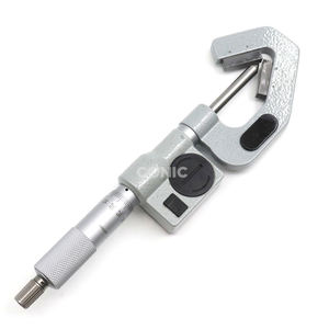 3 galur karbida berujung <span class=keywords><strong>2.3</strong></span>-25MM/0.09-1 "mikrometer v-anvil Digital elektronik dengan Centerline Groove Ratchet Stop - Product Image 5