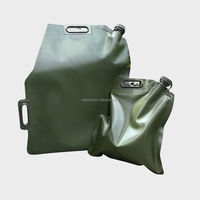 Sac de Carburant Pliable Portable Bancy Réservoir Souple Durable en TPU Anti-Statique de Spécification Militaire avec Valve de Base, Tailles de 5L à 30L
