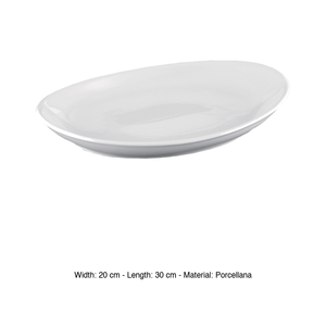 Assiette ovale Hotel Barca 30 × 20 cm Porcelaine Mps - Product Image 3