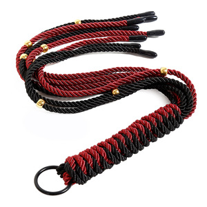BDSM látigos negros y rojos juguete sexual pareja herramientas divertidas privadas para mujeres parejas coqueteo esclavo exótico SM látigo - Product Image 1