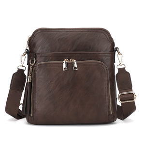 Bolsos cruzados de moda para mujer Bolsos de hombro retro de cuero Vegano para mujer - Product Image 4