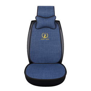 Expédition transfrontalière Amazon TikTok Kuaishou Dropshipping : 24 nouveaux coussins de siège et housses de siège en éponge de chanvre pur pour voiture, toutes saisons, <span class=keywords><strong>OLIVER</strong></span> Fit - Product Image 1