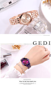 Reloj de Mujer de Lujo Ligero de Selección Limitada, Esfera con Cristales, Moda, Resistente al Agua, Acero Inoxidable, Cuarzo - Product Image 3