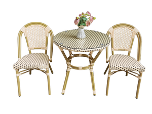 Silla <span class=keywords><strong>de</strong></span> bambú moderna para jardín al aire libre, silla <span class=keywords><strong>de</strong></span> <span class=keywords><strong>café</strong></span> <span class=keywords><strong>de</strong></span> mimbre <span class=keywords><strong>de</strong></span> resina <span class=keywords><strong>de</strong></span> París, silla <span class=keywords><strong>de</strong></span> bistro <span class=keywords><strong>de</strong></span> estilo francés apilable - Product Image 5