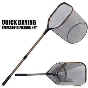 NOUVEAU Grand filet de pêche rétractable de 130 cm avec revêtement en alliage d'aluminium - Product Image 2