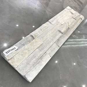 Mosaïque de <span class=keywords><strong>pierre</strong></span> naturelle 3D moderne, tuiles en briques blanches jaune clair, comptoirs culturels imperméables, dalle de dolomite, <span class=keywords><strong>calcaire</strong></span> de Carrare - Product Image 4