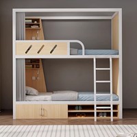 Lits superposés au design simple de type capsule, lits superposés en fer pour adultes, lits pour auberges de jeunesse, espaces privés, dortoirs