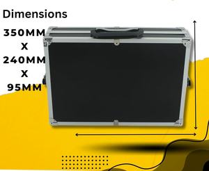 Alüminyum vitrinin, zar organizatör saklama kutusu, 2 çıkarılabilir tepsi ile zar kutu ekran durumda - Product Image 6