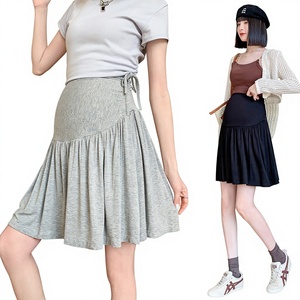 Jupe <span class=keywords><strong>de</strong></span> maternité <span class=keywords><strong>taille</strong></span> haute d'été, extensible, élégante, décontractée, coupe trapèze, pour femmes enceintes, <span class=keywords><strong>grande</strong></span> <span class=keywords><strong>taille</strong></span>, plissée - Product Image 1