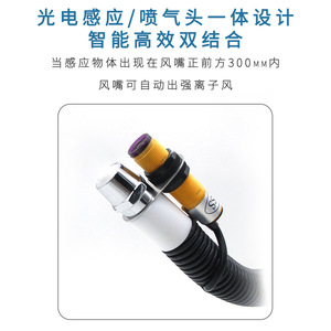 Pistolet à air industriel anti-statique à tube serpentin 550 mm 220 V pour l'élimination de la poussière et de l'électricité statique - Product Image 4