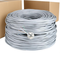 Harga pabrik Denixi 305M kabel jaringan Ethernet FTP luar ruangan jaket tahan air kabel LAN komunikasi dengan harga menguntungkan