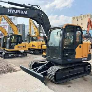 Excavatrice sur chenilles hydraulique Hyundai HX80 8 tonnes, moteur Yanmar, certifiée CE, haute efficacité, prix bas, équipement de construction - Product Image 2