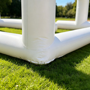 Piste de course gonflable en PVC blanc pur certifiée DFRL EN14960 avec clôture et souffleur, garantie 3 ans, 20x26FT, installation facile - Product Image 5
