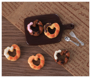 Maison de poupée donut personnage gâteau décoration résine kawaii charme pour ongles cheveux arc <span class=keywords><strong>centre</strong></span> chaussure cabochon fleur flatback figurines alimentaires - Product Image 6