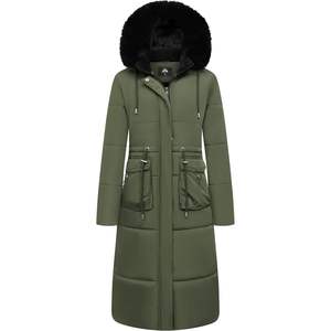 Manteau d'hiver long pour femme Moerdeng, imperméable, chaud, doudoune maxi, capuche amovible en fausse fourrure, parka - Product Image 6