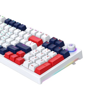 En Stock H96 BT2.4G Teclado mecánico inalámbrico Retroiluminación RGB Teclado para jugadores Teclado mecánico para juegos de 96 teclas - Product Image 1