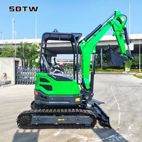 Mini Micro Digger Bagger 2.5t 2500kg 15.2kw Yanmar Engine Small Crawler Excavator Machine EURO EPA Motor de l'usine chinoise