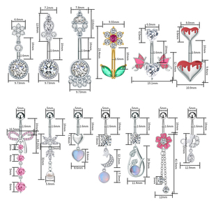 Da donna Sexy in acciaio inossidabile con palo colorato a farfalla <span class=keywords><strong>Piercing</strong></span> alla pancia con zircone intarsio placcato in <span class=keywords><strong>oro</strong></span> graziosi gioielli all'ingrosso per matrimonio - Product Image 2