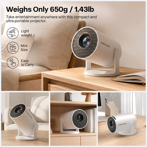 Proyector Ultra Ligero y Portátil de 720P para HY300 Pro 290 ANSI 8K Android 14 con Corrección Trapezoidal Automática, WiFi 6, BT5.4 y Altavoces Integrados - Product Image 2