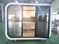 Cabane Apple entièrement assemblée pour jardin extérieur Mini Office Pod Maisons en conteneur mobile préfabriquées