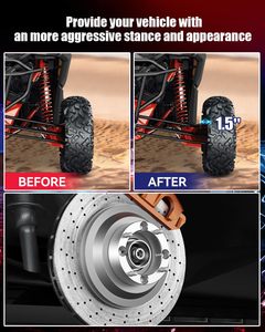 4 pièces d'entretoises <span class=keywords><strong>de</strong></span> <span class=keywords><strong>roue</strong></span> en alliage d'aluminium pour Polaris Ranger 2013-2021 & RZR 2014-2021 131 mm 4x156 mm - Product Image 5