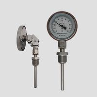 150mm Industrial Stainless Steel Universal Bimetallic Thermometer with IP54 Rating 2C Resolution Mechanized Display