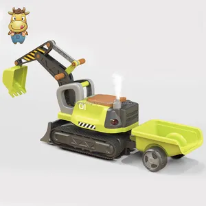 2024 New 360 Bagger Engineer Digger Fahrt auf Rutsch wagen Kids Beach Sand Toy Indoor Walker Outdoor Reit fahrzeug Spielzeug