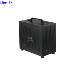 K19 tùy chỉnh dọc nhỏ PC trường hợp <span class=keywords><strong>HTPC</strong></span> Máy tính để bàn SFX cung cấp điện GPU mỏng 7.6L Mini ITX trường hợp chơi game kim loại nhựa xử lý khung gầm - Product Image 1