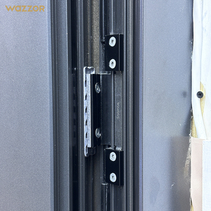 Puertas de Seguridad Wazzor para el Hogar <span class=keywords><strong>en</strong></span> <span class=keywords><strong>Venta</strong></span>, Aprobadas por <span class=keywords><strong>Miami</strong></span>-Dade, Resistentes a Huracanes, de Aluminio con Doble Bisagra - Product Image 4