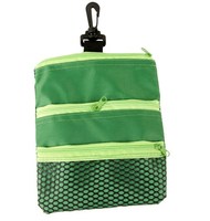 Pochette d'accessoires de golf, balle de golf, outil de divot, clip de chapeau, sac de rangement de tee avec clip