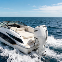 Hidea Marine Bootmotoren 4-takt EF175pk Benzine Buitenboordmotor Met Elektrische Starter Elektrische Kantel- en Trimfunctie