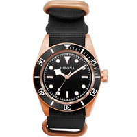 Montre-bracelet mécanique automatique de luxe en acier inoxydable avec logo personnalisé, 3 ATM, pour plongée sportive, pour homme