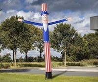 Impression personnalisée patriotique américaine Oncle Sam Air Dancer Dancing Tube Man