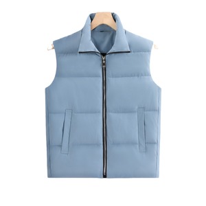 Chaleco de Trabajo Azul Marino Unisex, Tejido Liso Grueso Satinado con Cierre y Bolsillos Delanteros para Fotografía y Equipos de Voluntariado - Product Image 4