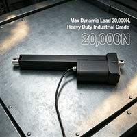 Actionneur linéaire robuste à moteur CC à balais 20000N YH8-520S, étanche IP66, course 10-2500mm, pour automatisation industrielle et panneaux solaires