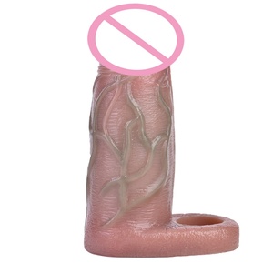 FAAK 13.5*4.9cm Juguete Sexual Realista de Pene, Funda para Alargamiento y Engrosamiento del Pene con Anillo para el Pene, Juguetes Sexuales Masculinos - Product Image 3