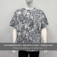 Camiseta de Manga Corta para Mujer, 100% Algodón Jersey, Impresión Completa DTG con Diseño Animal, Corte Regular, Personalizable
