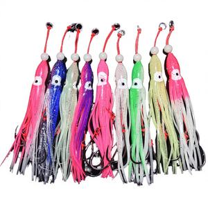 Yousya Appât souple en PVC lumineux en forme de pieuvre avec hameçon pour la pêche à la carpe en eau salée, la pêche au fond et les leurres de traîne - Product Image 3