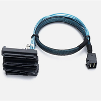 Cable de transferencia de datos de 50CM, 100CM, Mini SAS HDD a 4x SAS de 29 Pines, con disco duro de 15 Potencias, de servidor RAID Cable, venta al por mayor